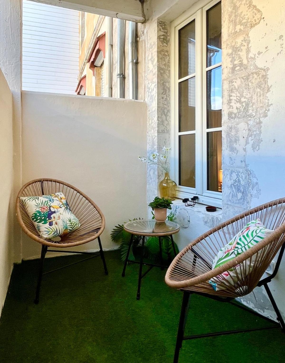라로셸 Escapade Vintage Avec Terrasse En Centre Historique 아파트 외부 사진